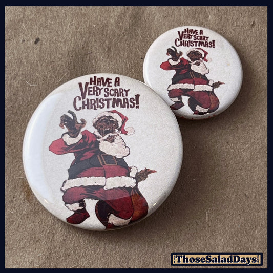 Two 'Scary Christmas' buttons.