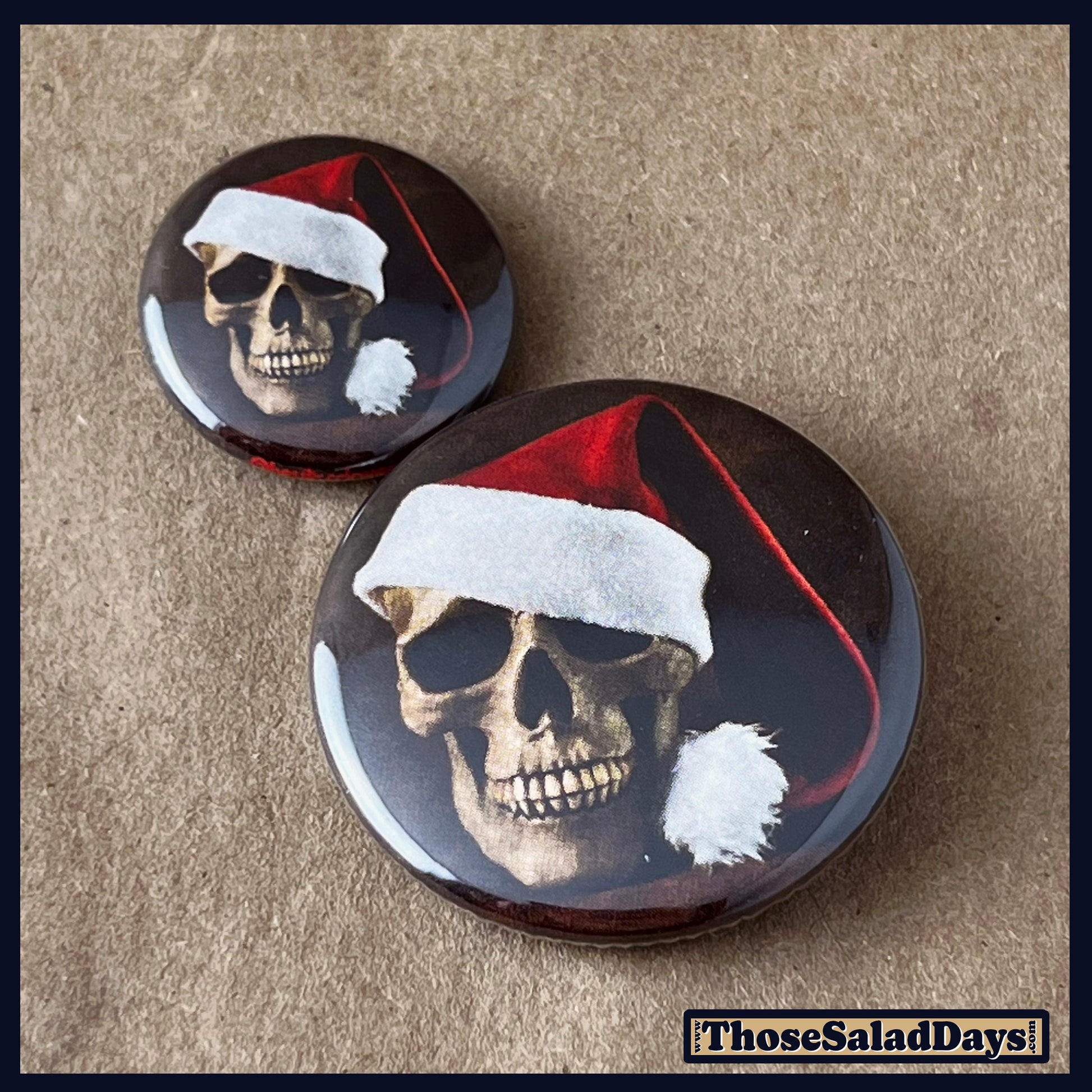 Two 'Scary Christmas' buttons.
