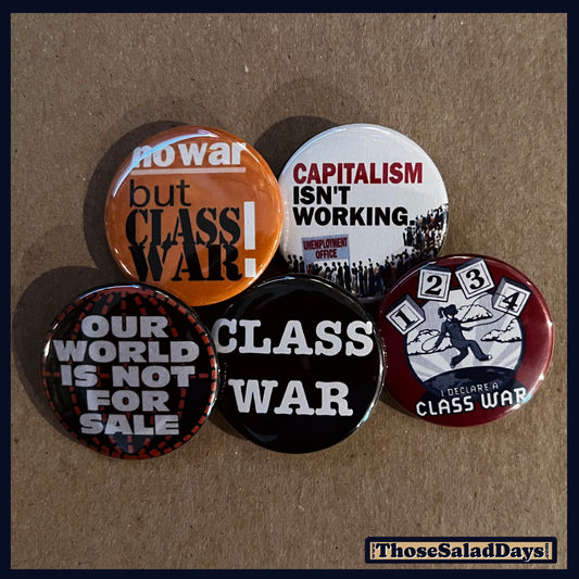 Class War -Buttons- 5 Pack