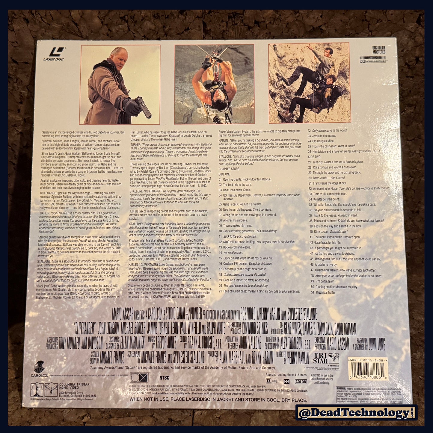 Cliffhanger -Laserdisc-