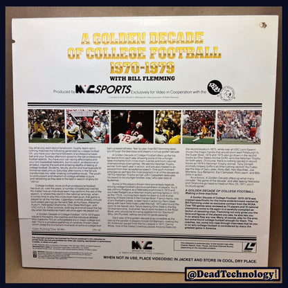 Golden Decade of College Football 1970-1979  -Laserdisc-