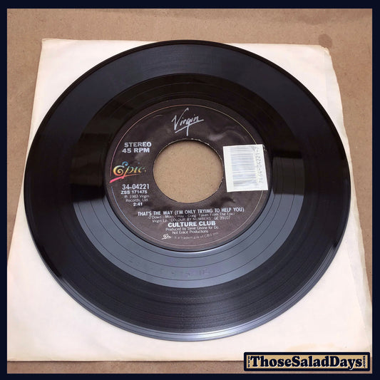 Culture Club -Karma Chameleon/That's The Way (I'm Only Trying To Help You)- 45 Record Single