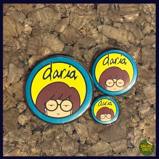 Daria -Buttons/Bottle Openers- Daria's Logo