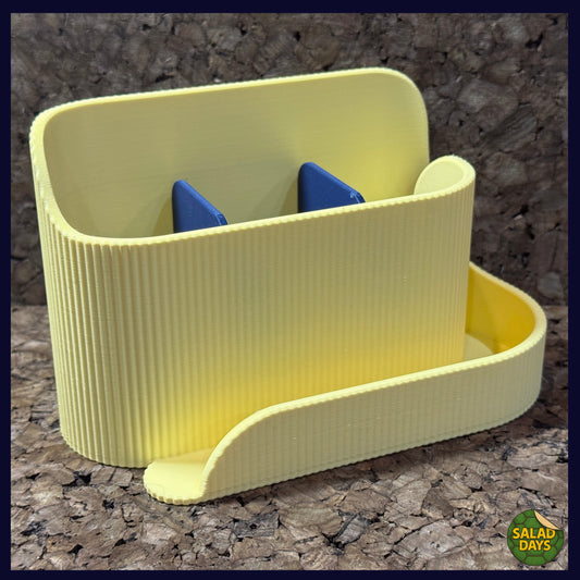 Desk Fold -Butter Yellow/Dark Blue-
