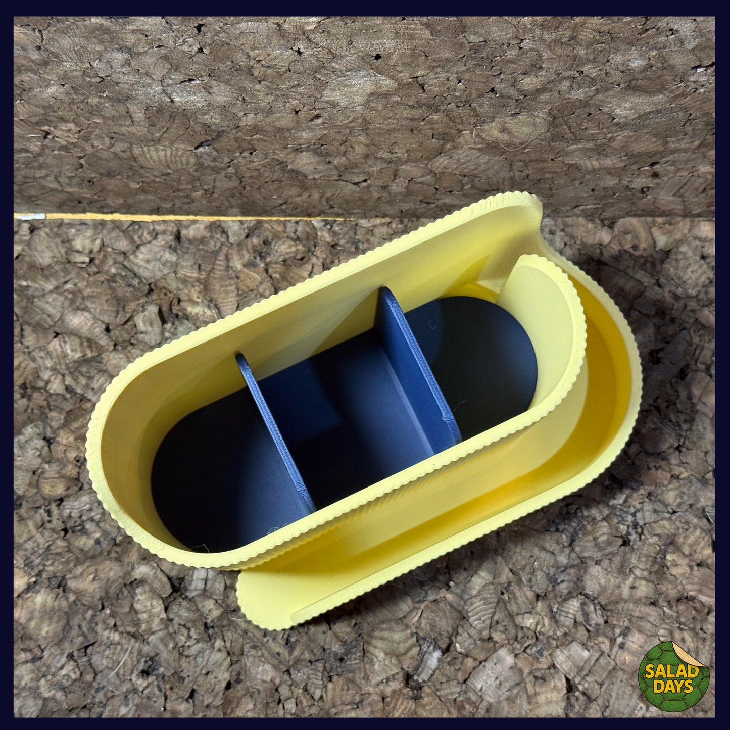 Desk Fold -Butter Yellow/Dark Blue-