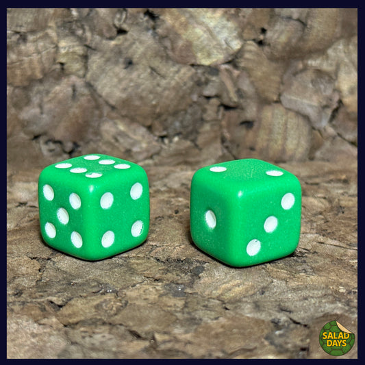 Green -One Die- Colored Dice