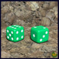 Green -One Die- Colored Dice
