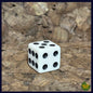 White -One Die- Straight Colored Dice