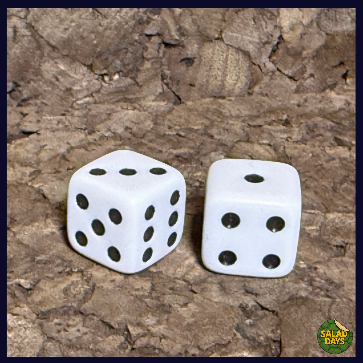 White -One Die- Colored Dice