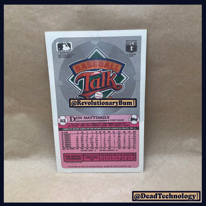 Don Mattingly -Topp's Baseball Talk Card- Baseball Card