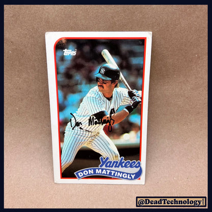Don Mattingly -Topp's Baseball Talk Card- Baseball Card B