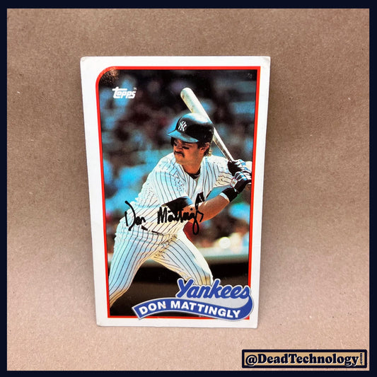 Don Mattingly -Topp's Baseball Talk Card- Baseball Card B