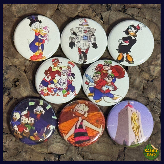 Duck Tales -1" Buttons- 8 Pack