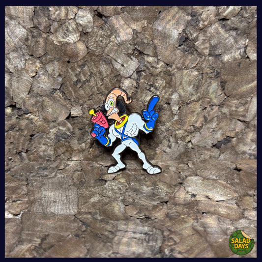 Earthworm Jim -Enamel Pin-