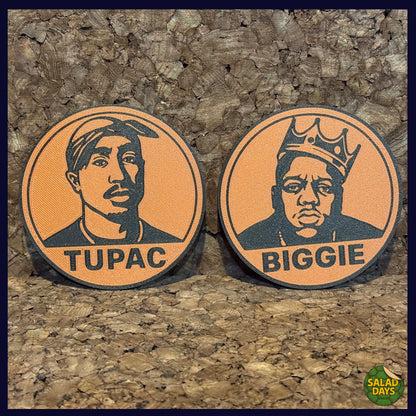East vs West Coasters -Drink Coaster- Tupac & Biggie Smalls