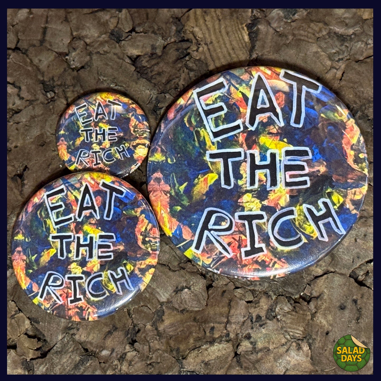 Eat the Rich -Button/Bottle Opener-