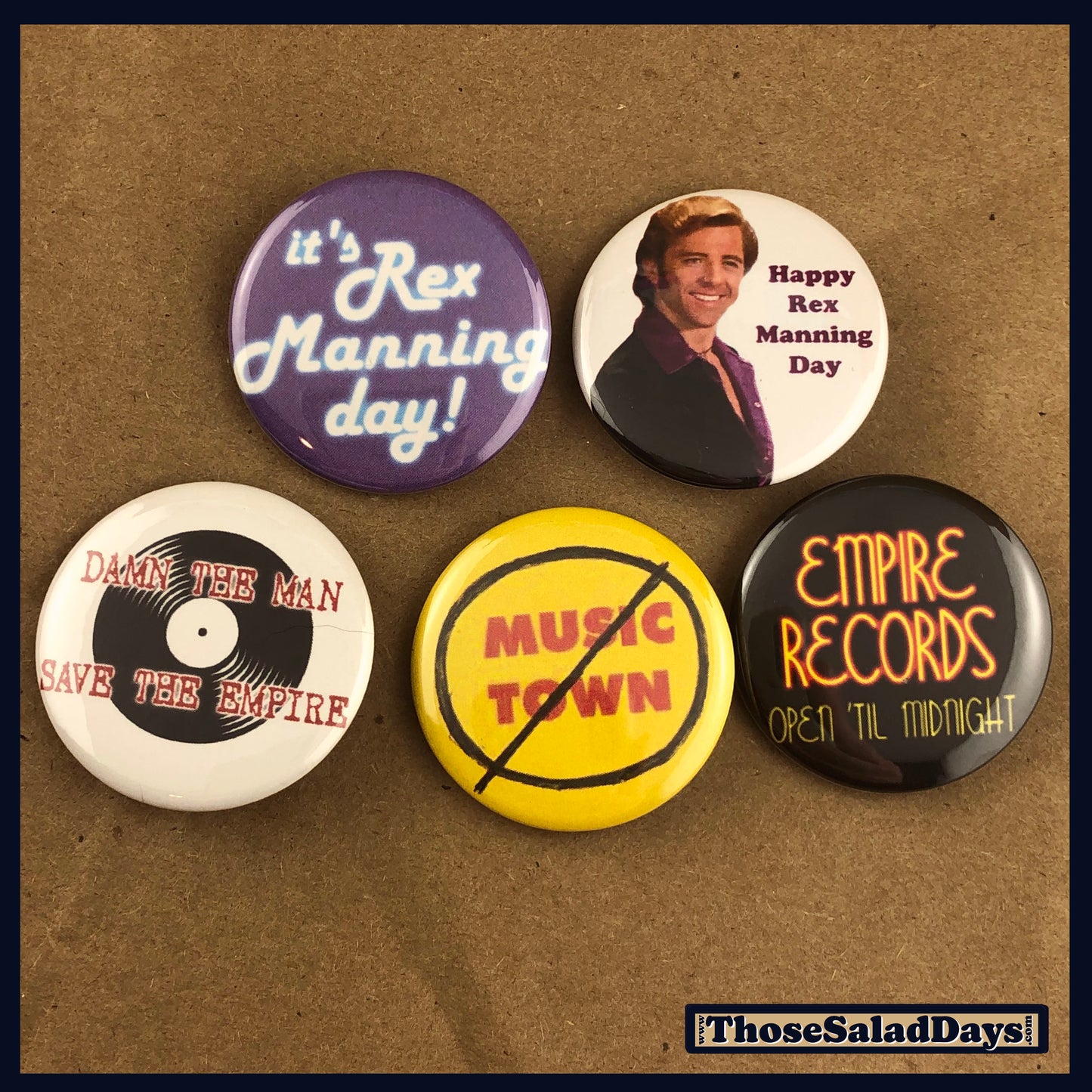 Empire Records -Buttons- 5 Pack