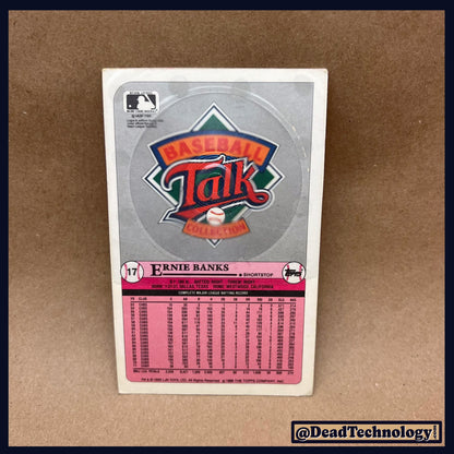 Ernie Banks -Topp's Baseball Talk Card- Baseball Card
