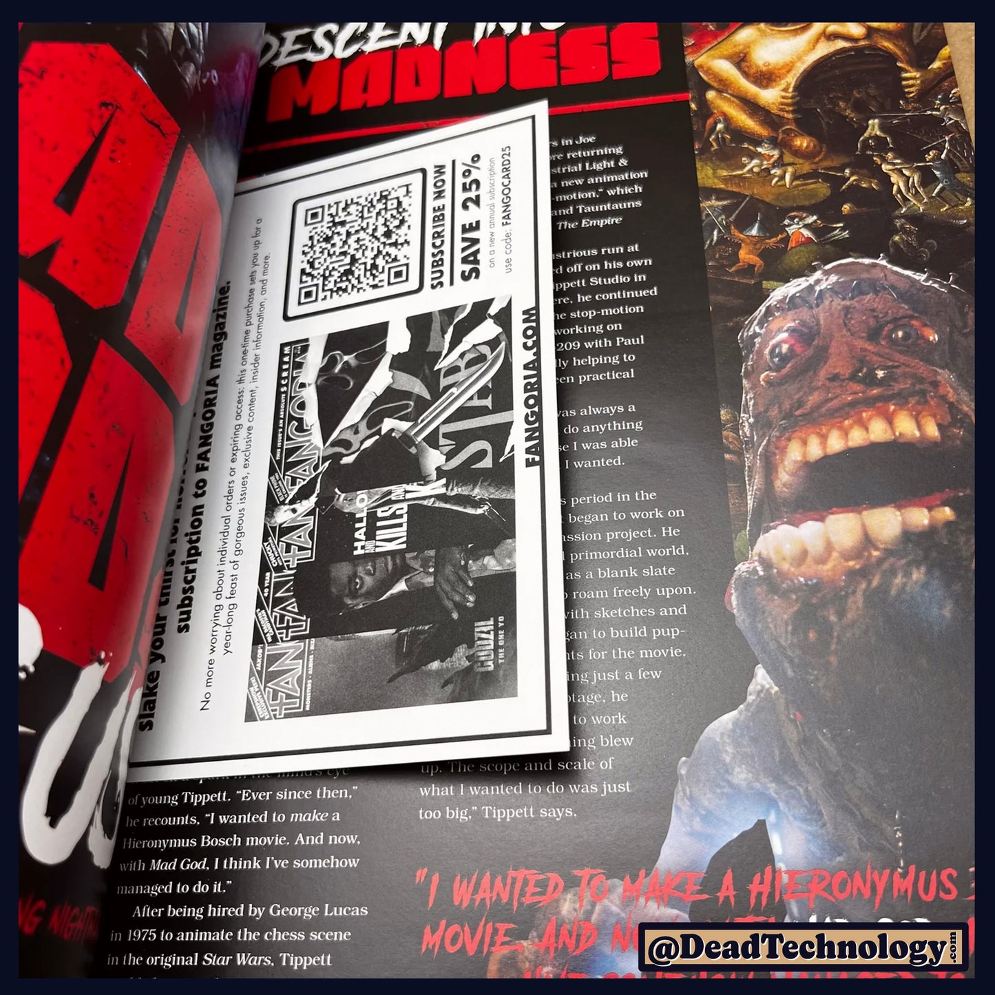 Fangoria Magazine -Volume #2 Issue #15- April 2022