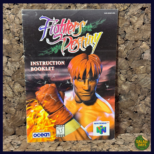 Fighter's Destiny -Nintendo 64- Manual