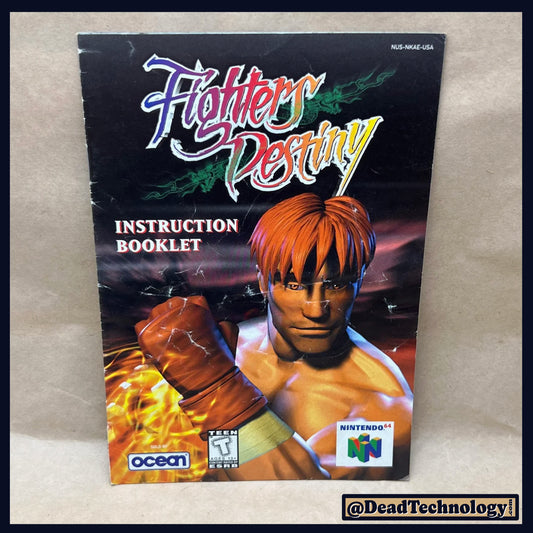 Fighter's Destiny -Nintendo 64- Manual