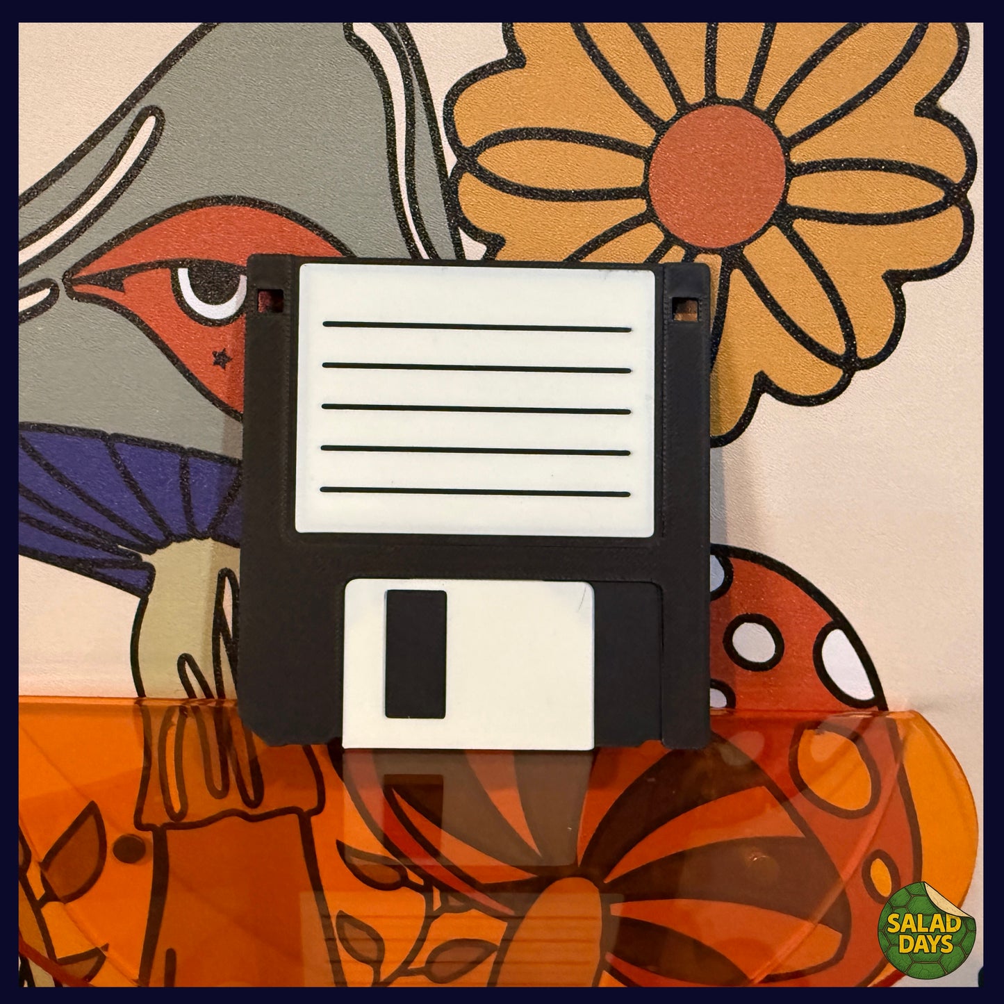 Floppy Disc Set -Drink Coaster- with Tray