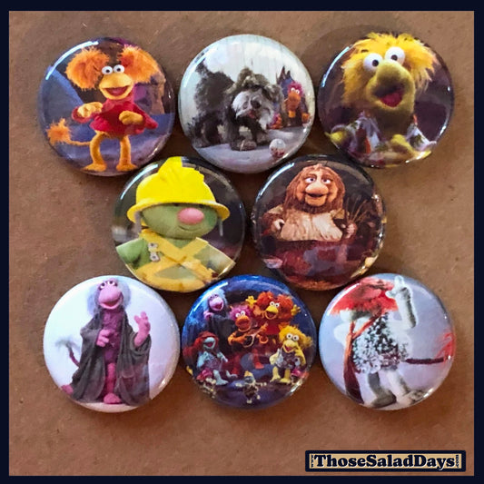 Fraggle Rock -Buttons- 8 Pack