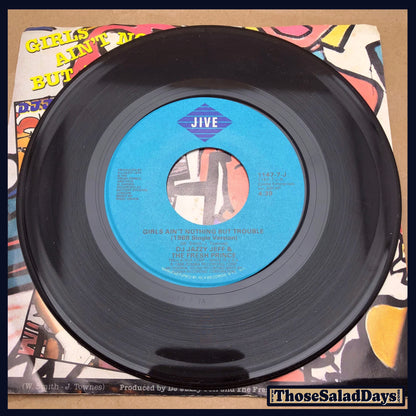 DJ Jazzy Jeff & The Fresh Prince -Girls Ain't Nothing But Trouble/Brand New Funk- 45 Record Single