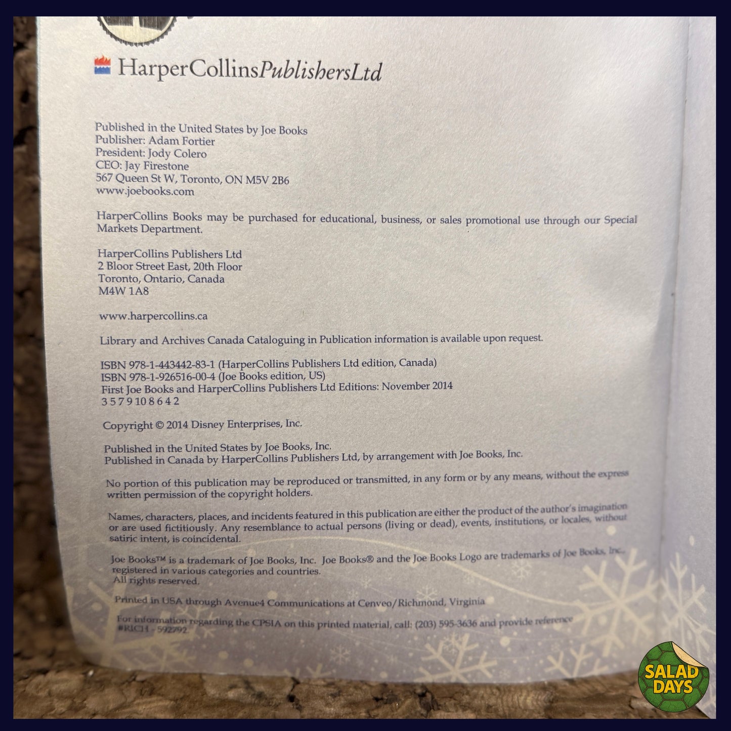 Frozen -The Cinestory- Book