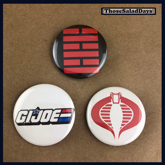 G.I. Joe -Buttons- 3 Pack
