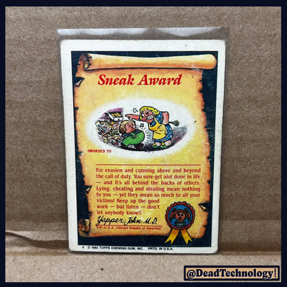 Ugh Lee -Garbage Pail Kids- Series #2 Card #83A