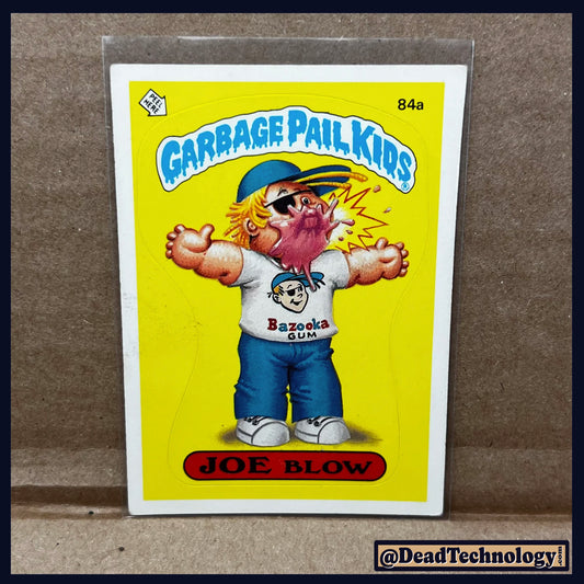 Joe Blow -Garbage Pail Kids- Series #3 Card #84A