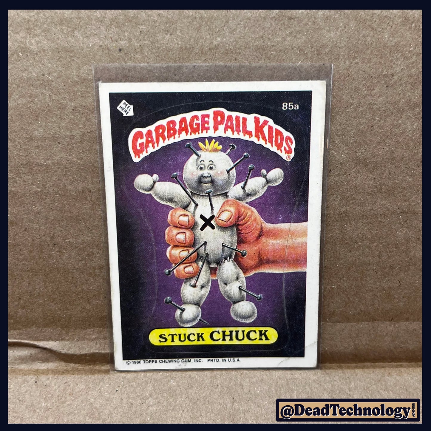 Stuck Chuck -Garbage Pail Kids- Series #3 Card #85A