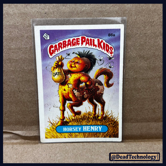 Horsey Henry -Garbage Pail Kids- Series #3 Card #86A