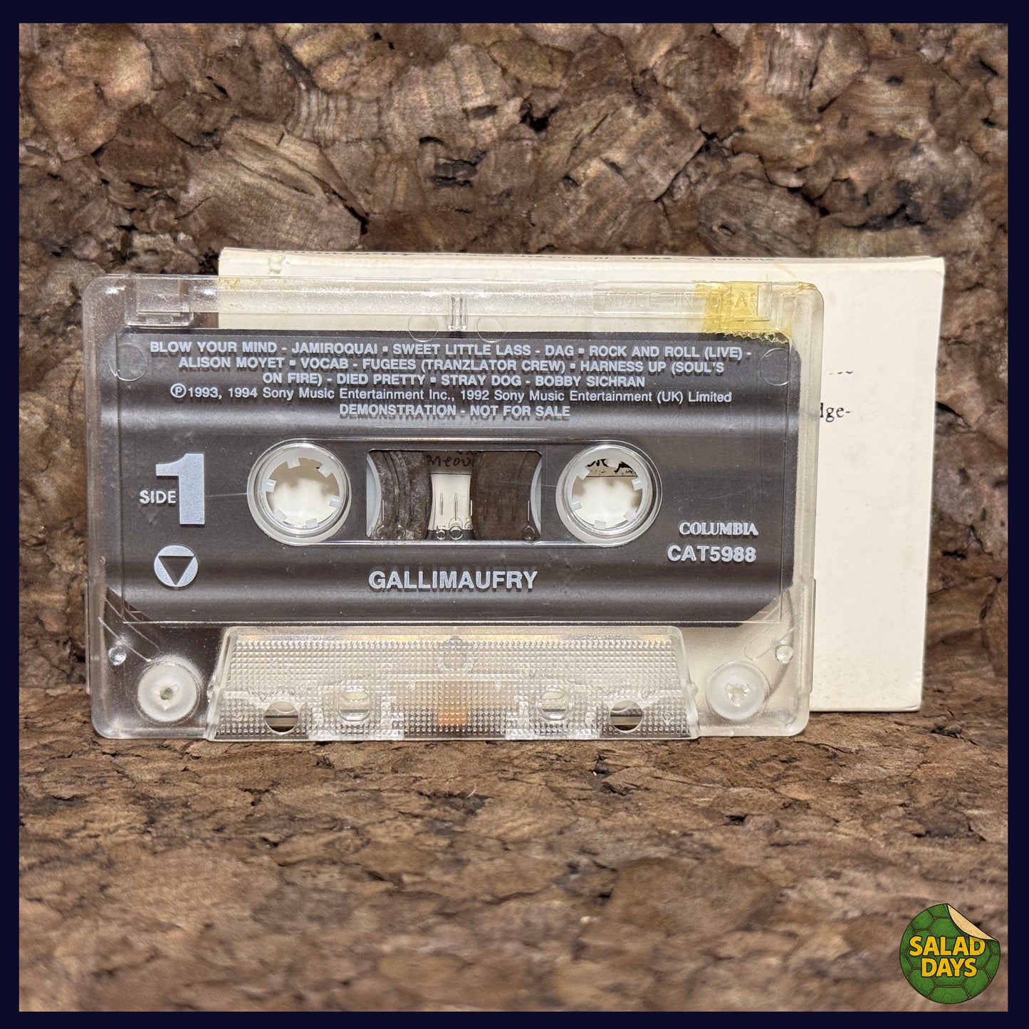 Gallimaufry -Cassette Tape- Various Artists Demo
