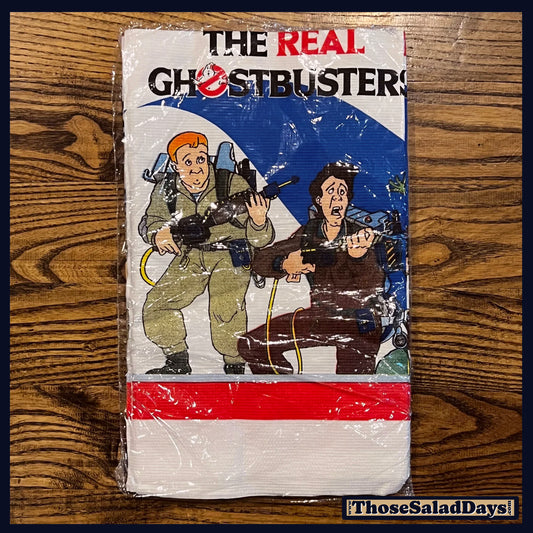 Vintage 'The Real Ghostbusters' comic book on a wooden surface