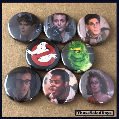 Ghostbusters -Buttons- 8 Pack