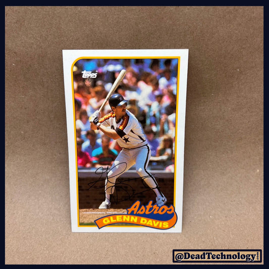 Glenn Davis -Topp's Baseball Talk Card- Baseball Card B