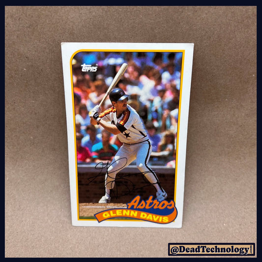 Glenn Davis -Topp's Baseball Talk Card- Baseball Card