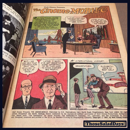 The Gnome Mobile -Walt Disney Presents Gold Key- 1960s 12 Cents Comic
