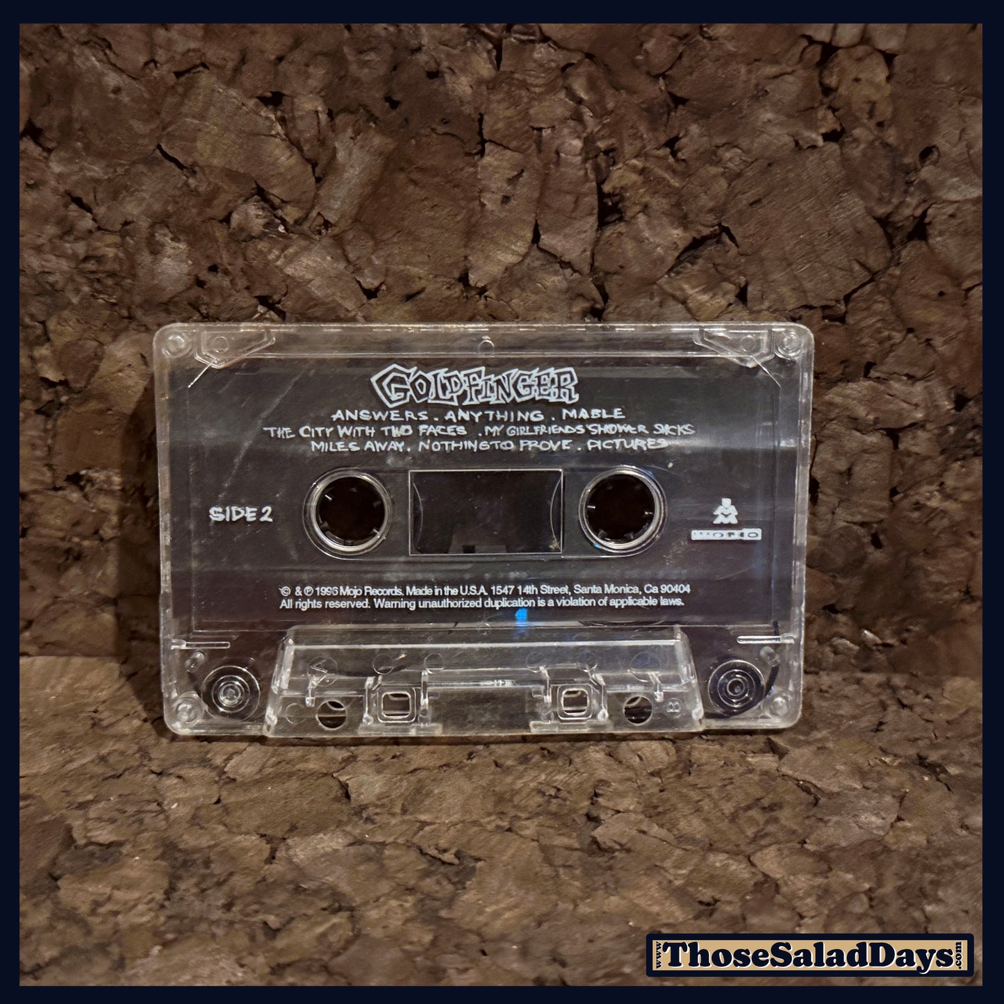 Goldfinger -Cassette Tape- Self Titled
