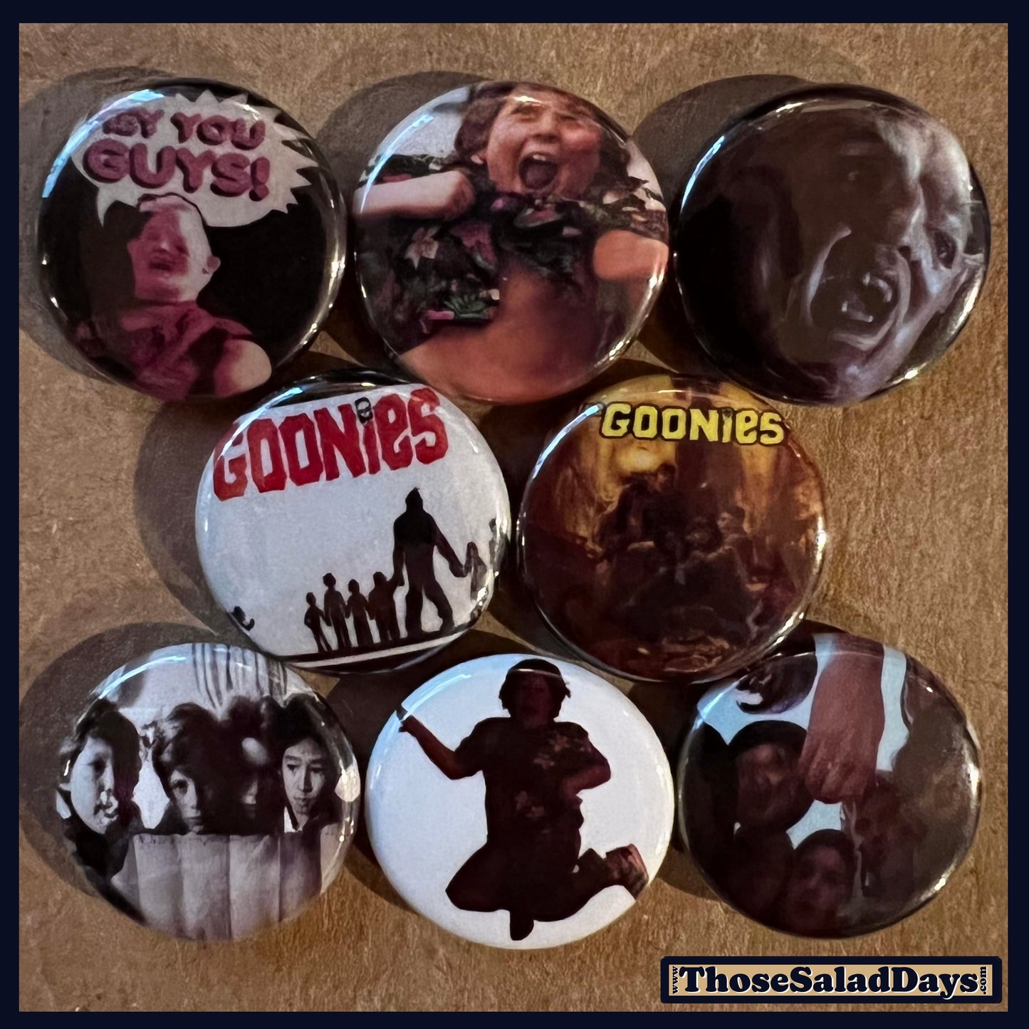 Goonies -Buttons- 8 Pack
