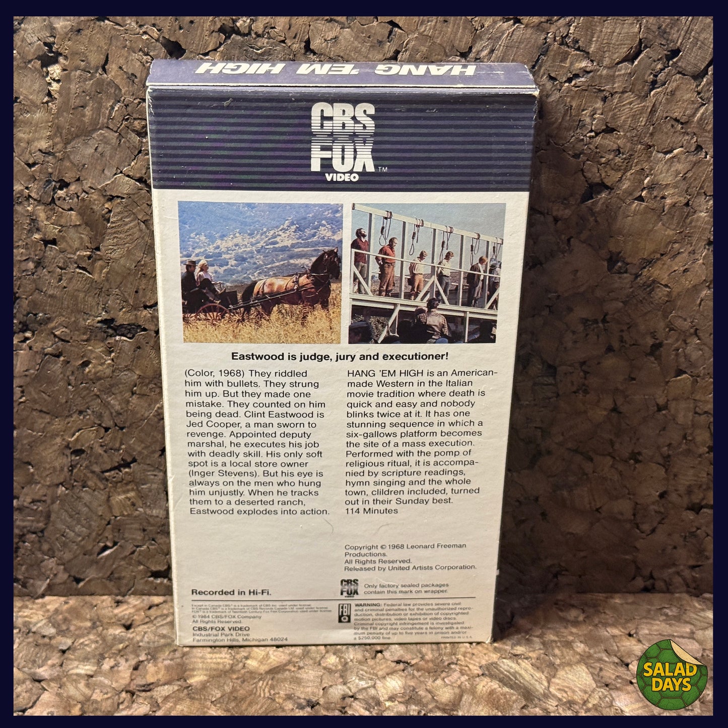 Hang 'em High -VHS- Clint Eastwood