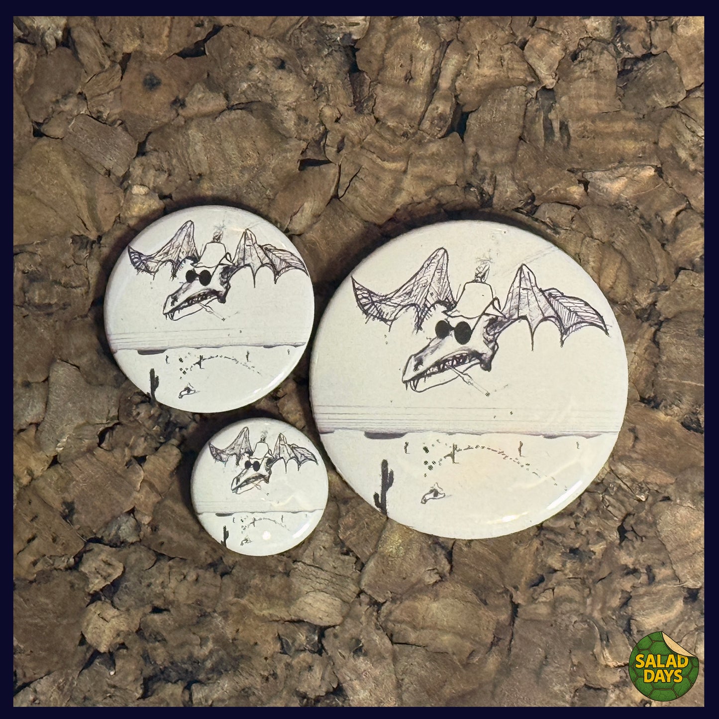 Hunter S Thompson -Buttons/Bottle Openers- Bat Country