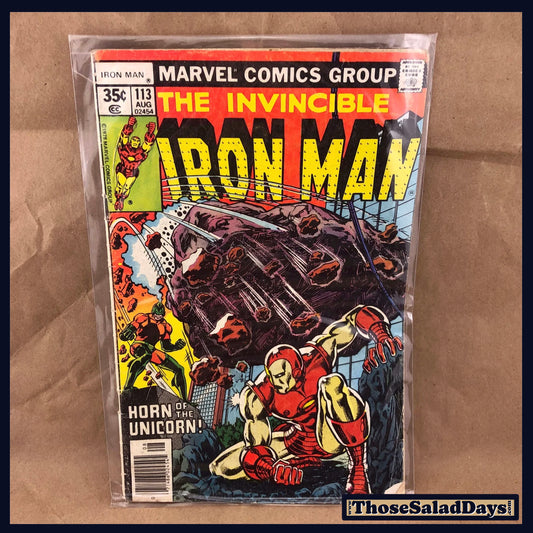 The Invincible Iron Man #113 -Marvel Comic- Horn of the Unicorn