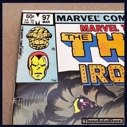 Marvel Two In One -The Thing Iron Man- #97 Comic