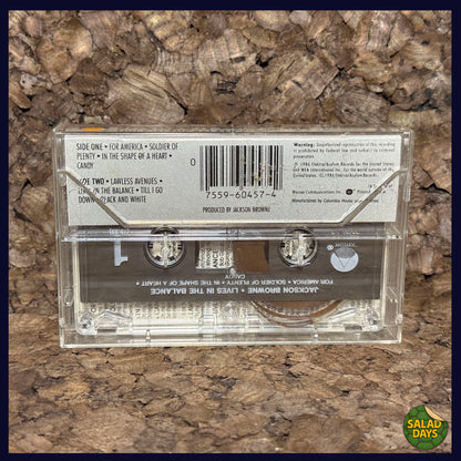 Jackson Browne -Cassette Tape- Lives in the Balance