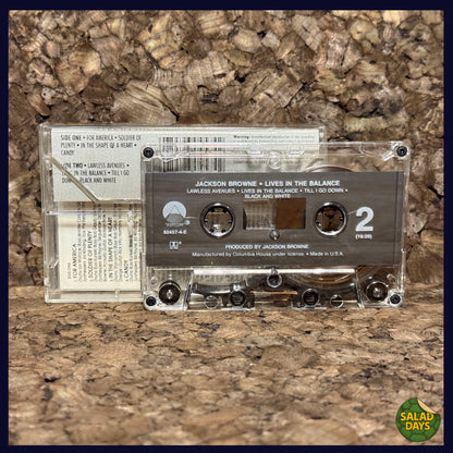 Jackson Browne -Cassette Tape- Lives in the Balance