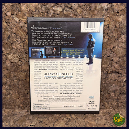 Jerry Seinfeld -DVD- I'm Telling You For The Last Time