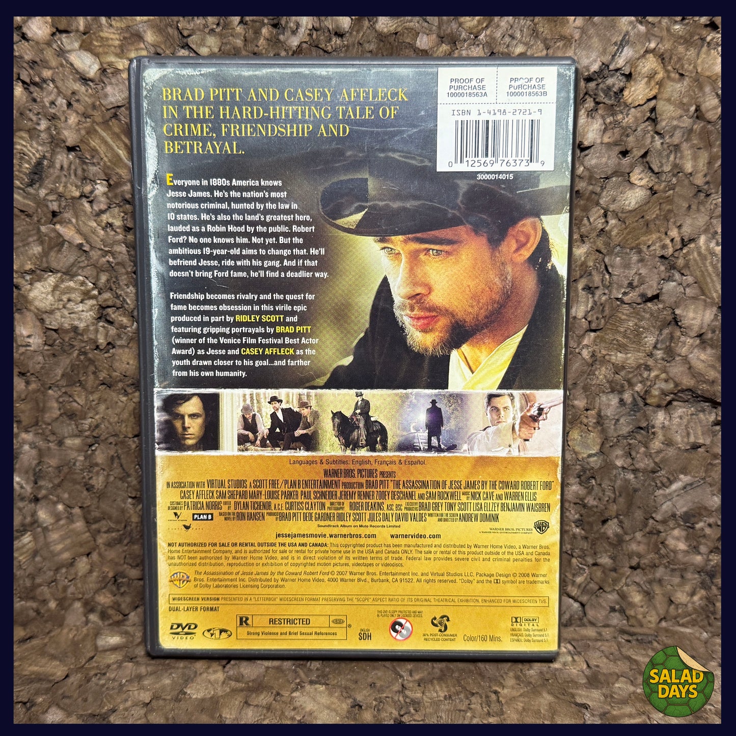 Assassination of Jesse James -DVD- By The Coward Robert Ford